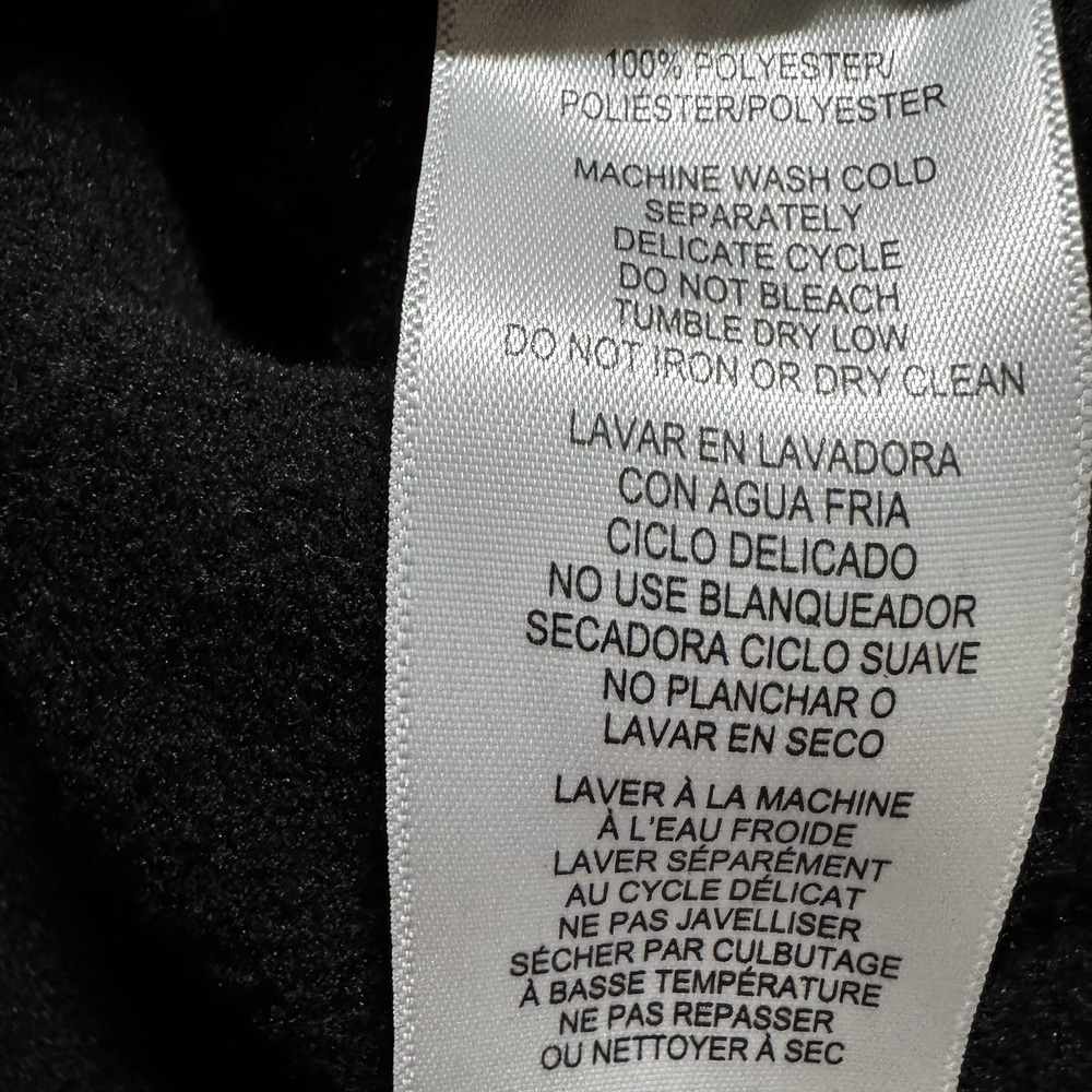 Calvin Klein Performance Black Full Zip Fleece Jacket Womens PXL Logo - Picture 4 of 4